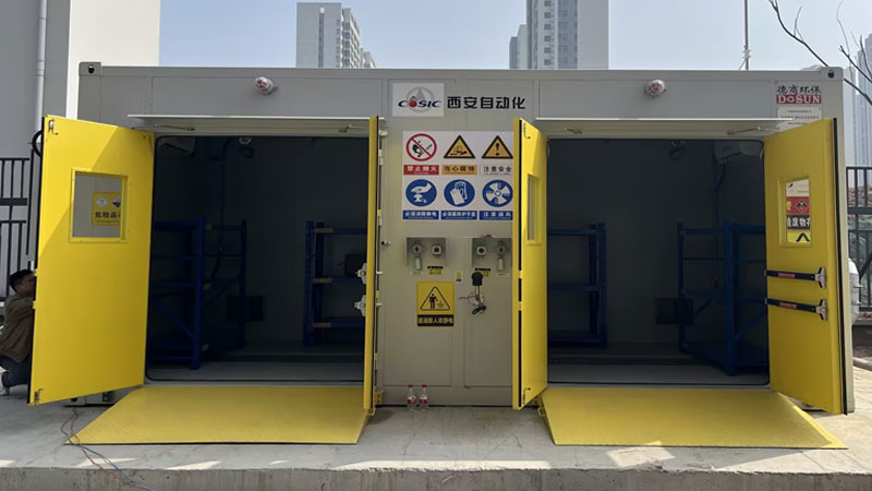 Integrated Hazardous Waste & Chemicals Storage Cabinet (Walk-In)